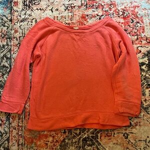 Relaxed Coral Crewneck JCREW Size M